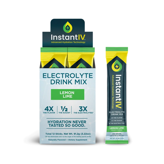 Electrolyte Drink Mix, Master case of 12pk: Lemon Lime